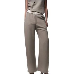 ZARA CONTRAST WAIST PANTS LIMITED EDITION L $119